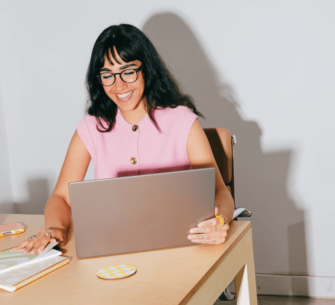 Two female founders sharing a coffee and conversation